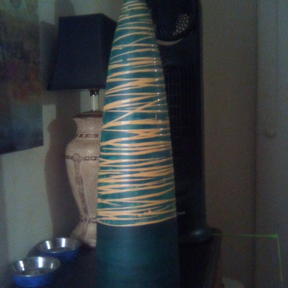 Tall decorative ceramic vase